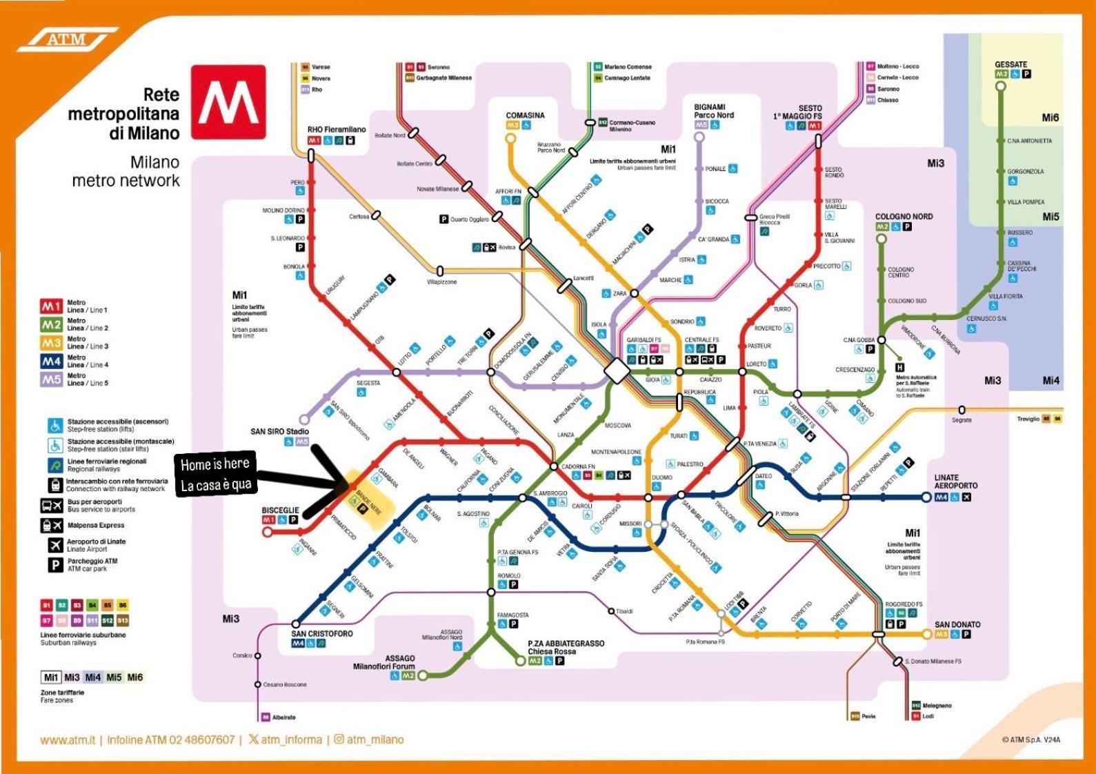 Bilocale In Bande Nere-Metro Rossa Duomo Milão Exterior foto